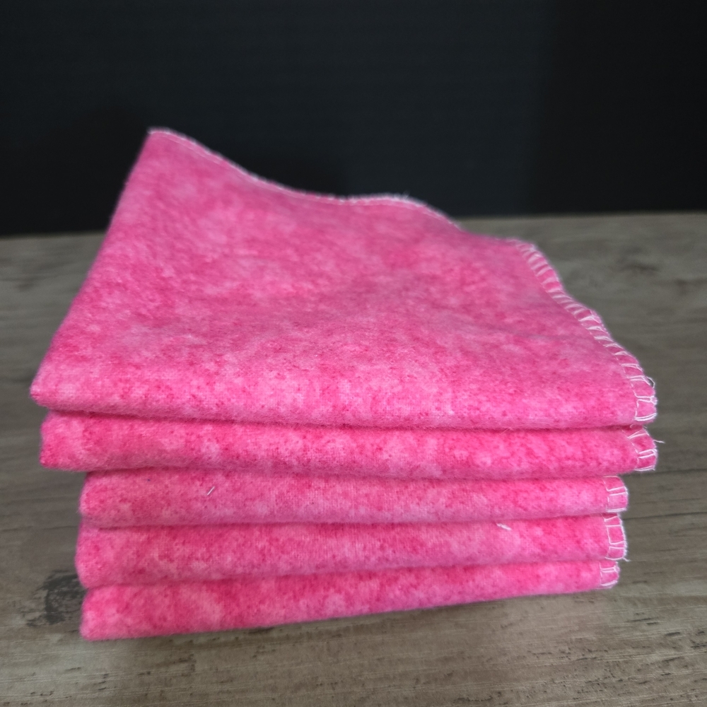 Reusable Paper Towels – 5 Pack – 2 Ply Cotton Flannel – Eco-Friendly & Handmade